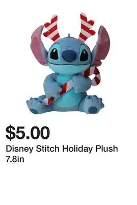 Five Below Disney stitch holiday plush 7.8in offer