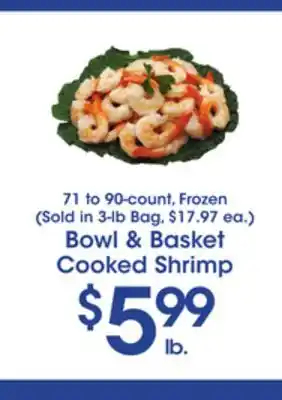 Price Rite Bowl & basket cooked shrimp offer