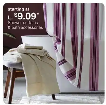 JC Penney Shower curtains & bath accessories offer
