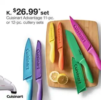 JC Penney Cuisinart advantage 11-pc. or 12-pc. cutlery sets offer