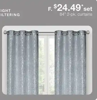 JC Penney 84 2-pk. curtains offer