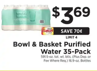ShopRite Purified water 35-pack offer