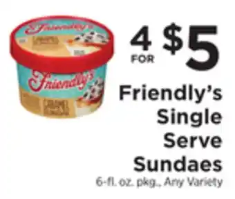 ShopRite Single serve sundaes offer