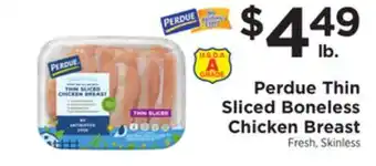 ShopRite Thin sliced boneless chicken breast offer