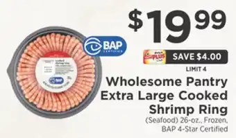ShopRite Extra large cooked shrimp ring offer