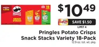 ShopRite Potato crisps snack stacks variety 18-pack offer
