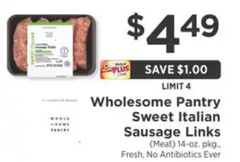 ShopRite Sweet italian sausage links offer