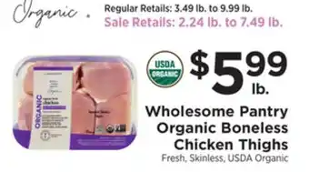 ShopRite Organic boneless chicken thighs offer