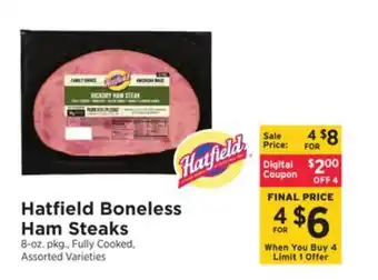 ShopRite Boneless ham steaks offer