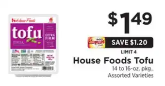 ShopRite House foods tofu offer