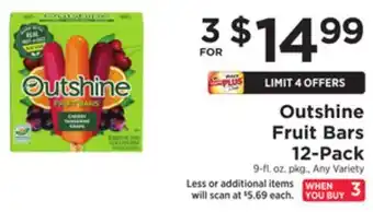 ShopRite Fruit bars 12-pack offer