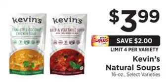 ShopRite Natural soups offer