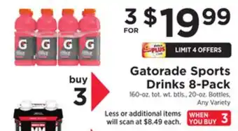 ShopRite Sports drinks 8-pack offer