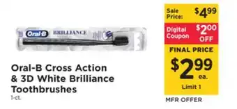 ShopRite Cross action & 3d white brilliance toothbrushes offer
