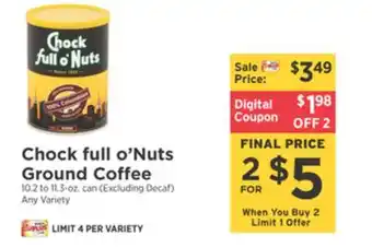 ShopRite Ground coffee offer