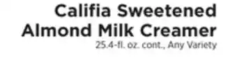 ShopRite Sweetened almond milk creamer offer