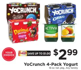 ShopRite 4-pack yogurt offer