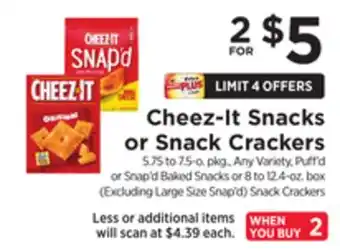 ShopRite Snacks or snack crackers offer