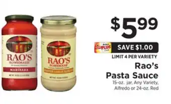ShopRite Pasta sauce offer