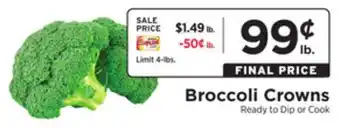 ShopRite Broccoli crowns offer