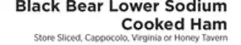ShopRite Lower sodium cooked ham offer