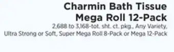 ShopRite Bath tissue mega roll 12-pack offer