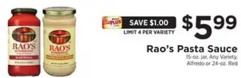 ShopRite Pasta sauce offer