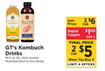 ShopRite Kombuch drinks offer