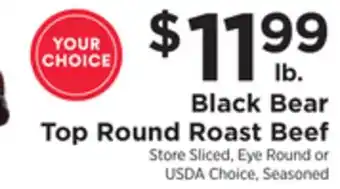 ShopRite Top round roast beef offer