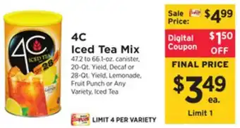 ShopRite Iced tea mix offer