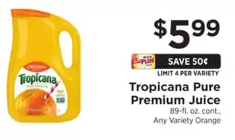 ShopRite Pure premium juice offer