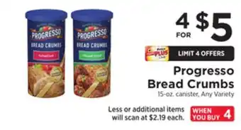 ShopRite Bread crumbs offer