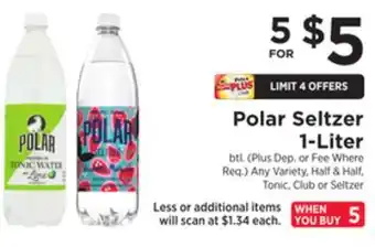 ShopRite Seltzer 1-liter offer