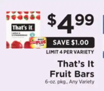 ShopRite Fruit bars offer