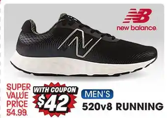 Big 5 New balance 520v8 men's running shoes offer