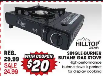Big 5 Hilltop gear single-burner butane gas stove offer
