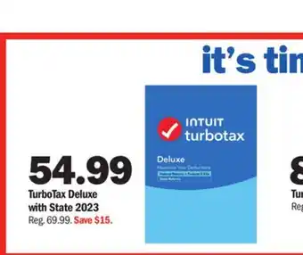 Meijer Turbotax deluxe with state 2023 offer