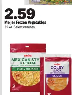 Meijer Meijer shredded, sliced or chunk cheese offer