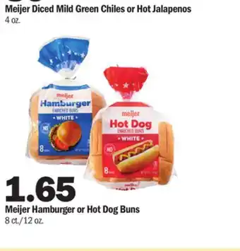 Meijer Meijer hamburger or hot dog buns offer