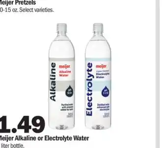Meijer Meijer alkaline or electrolyte water offer
