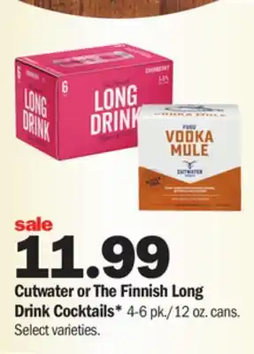 Meijer Cutwater or the finnish long drink cocktails offer