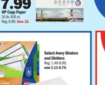 Meijer Select avery binders and dividers offer
