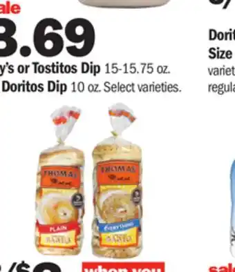 Meijer Thomas' bagels offer