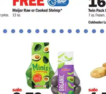 Meijer Minis avocados 6 ct. bag or organic avocados 4 ct. bag offer