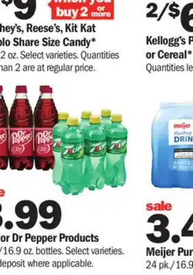 Meijer 7up or dr pepper products offer
