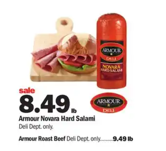 Meijer Armour novara hard salami offer