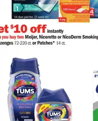 Meijer Tums chewy bites offer