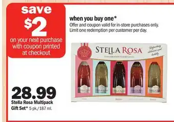 Meijer Stella rosa multipack gift set offer