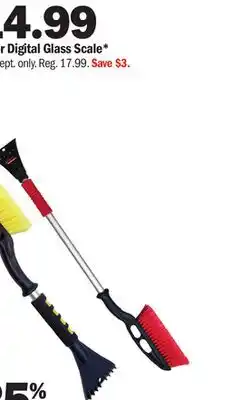 Meijer Snowbrushes and ice scrapers offer