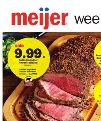 Meijer Certified angus beef new york strip roast offer